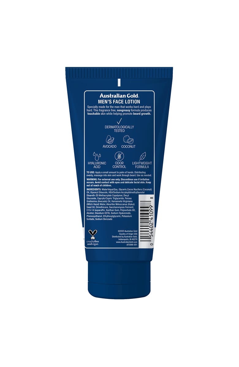Australian Gold Men's Face Lotion, Alternate, color, 