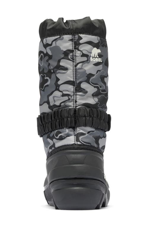 Sorel Kids' Flurry Water Resistant Snow Boot In Black