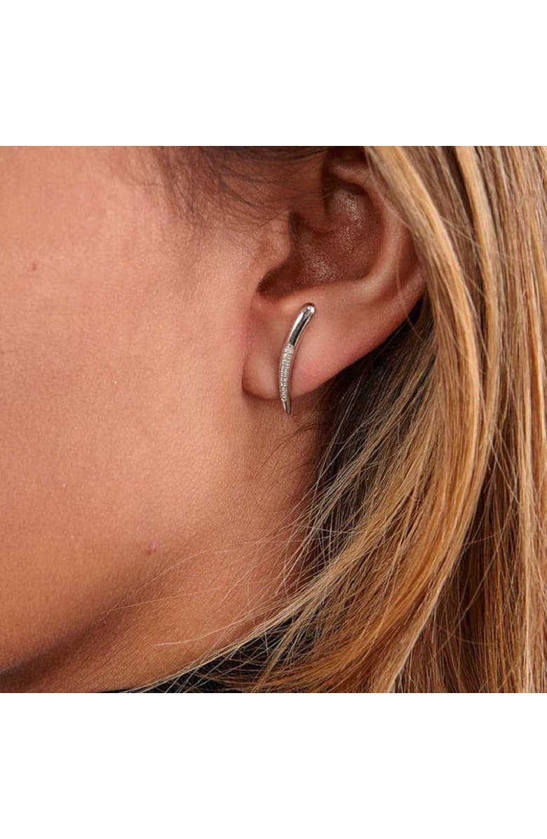 Lucy Quartermaine Skinny Drip Long Studs, Alternate, color, Sterling Silver