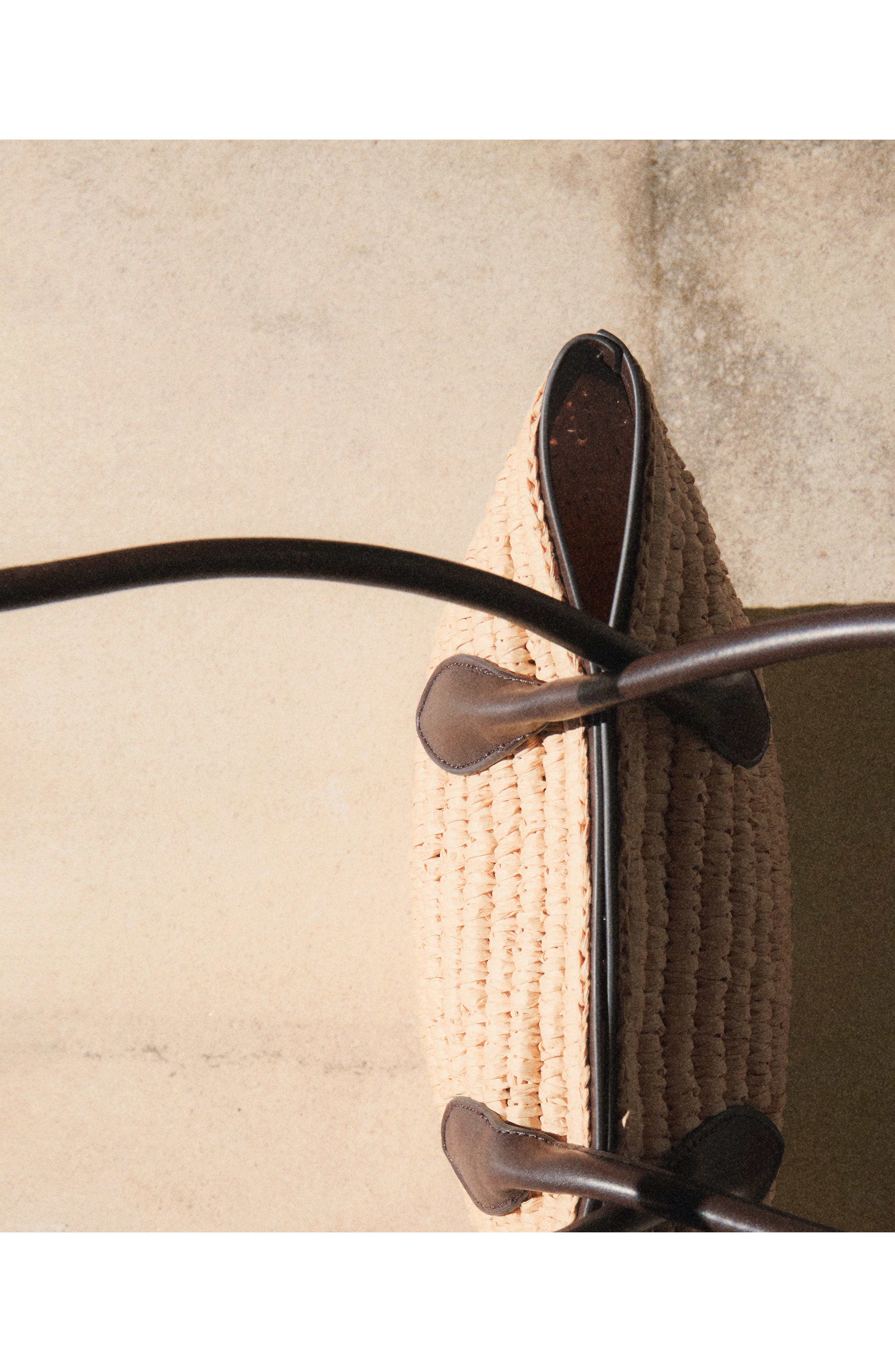 MANGO Raffia Tote, Alternate, color, 