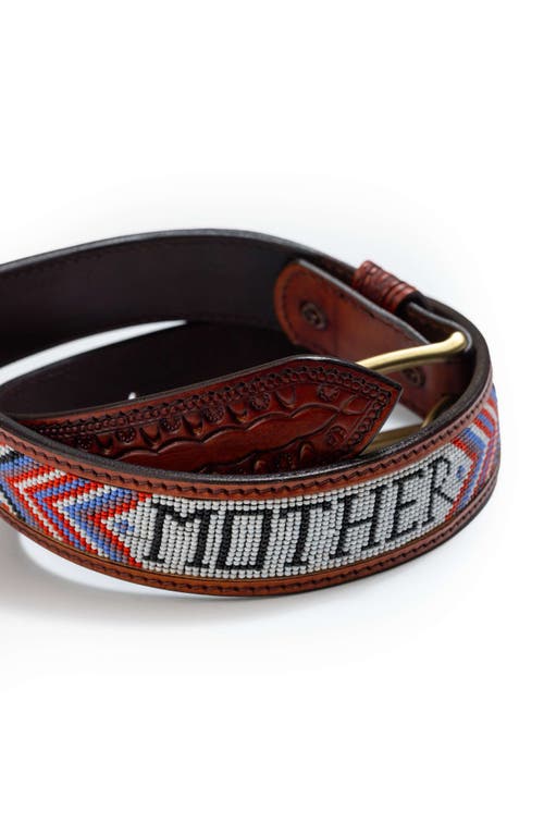 Mother The Eye Opener Leather Belt In Brown
