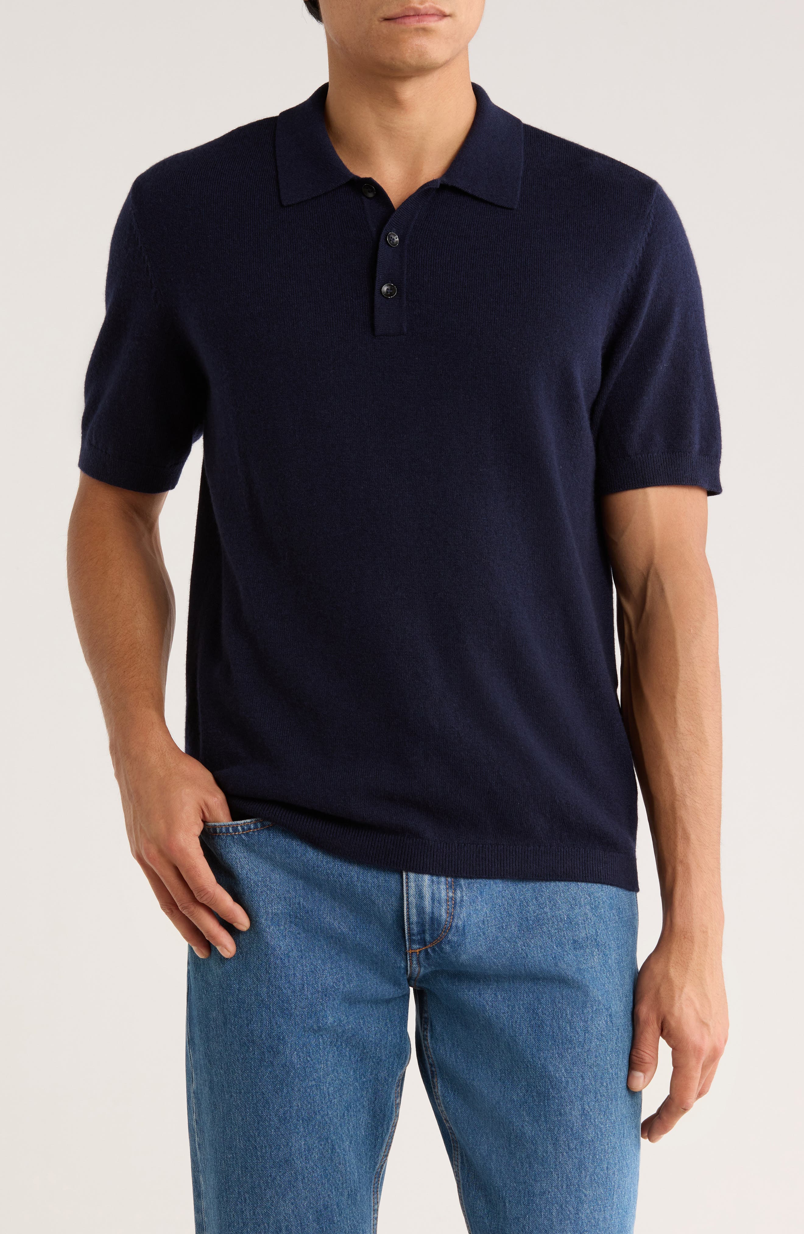 rag & bone Vinny Wool & Cashmere Blend Knit Polo