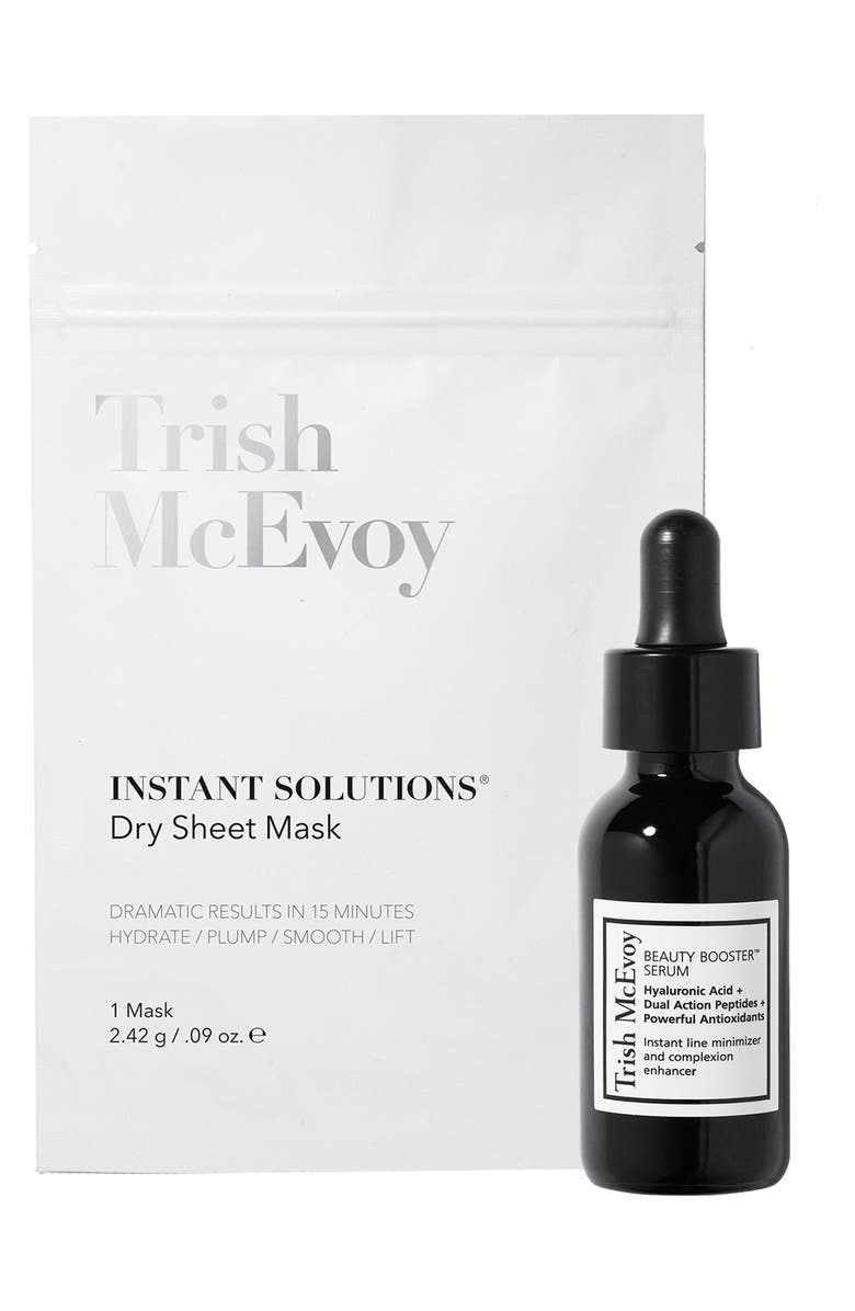 Trish McEvoy Instant Solutions<sup>®</sup> Dry Sheet Mask & Serum Set, Main, color,