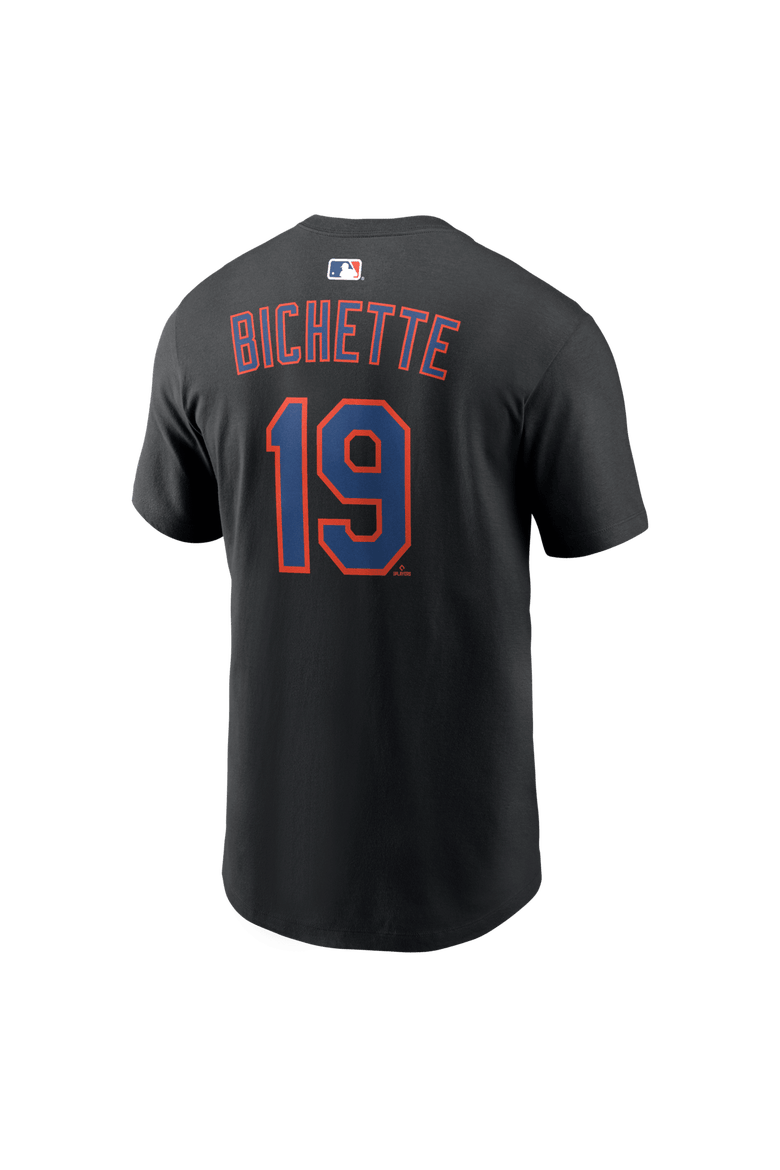 Men's Nike Bo Bichette Black New York Mets Name & Number T-Shirt, Alternate, color, Black