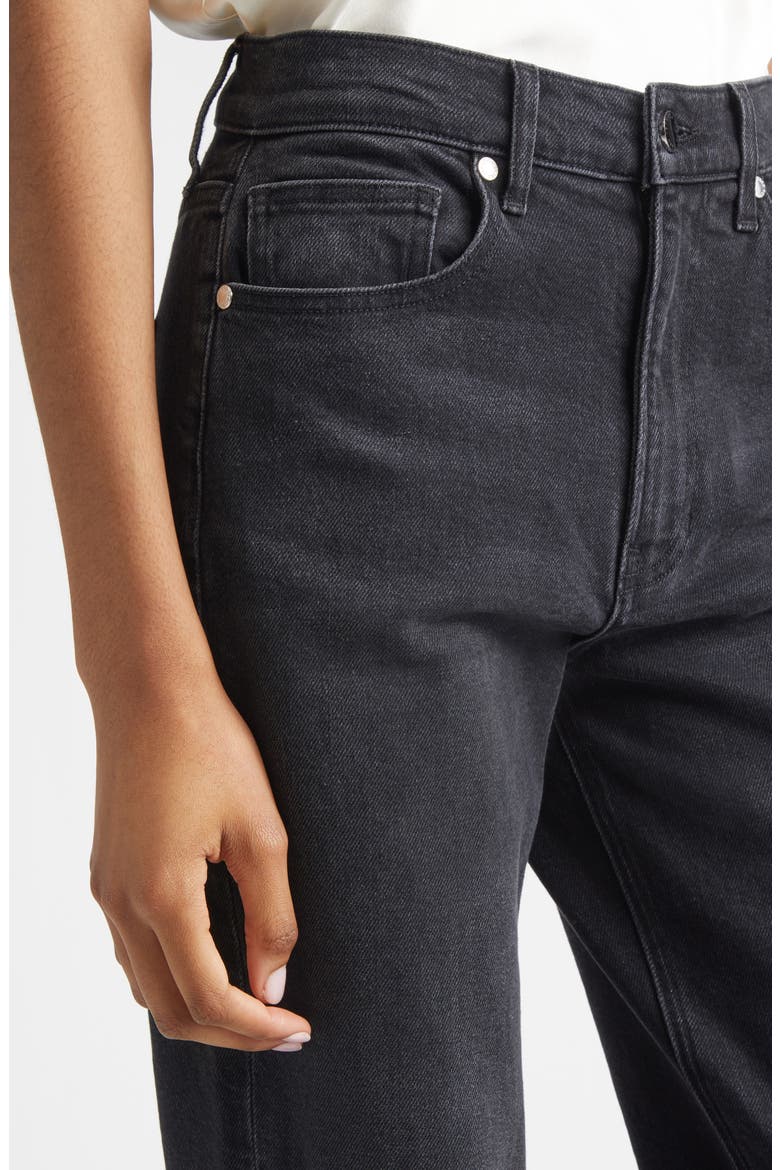 Harley High Waist Arc Leg Jeans, Alternate, color, WASHED ONYX