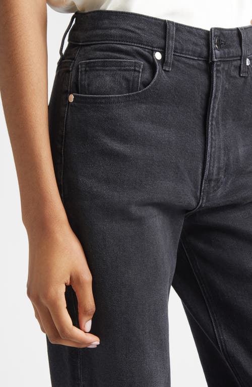 Veronica Beard Harley High Waist Arc Leg Jeans In Black