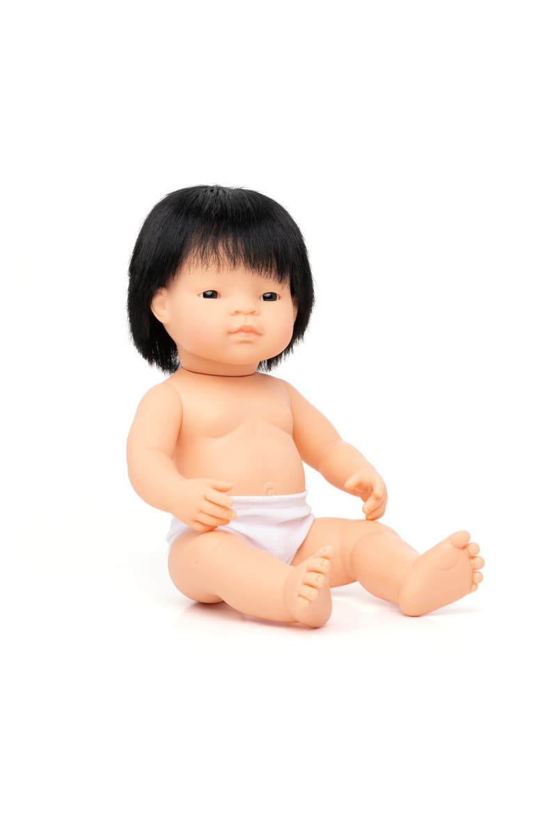 Baby Boy Doll with Hair - 15 inch, Main, color, Medium Light Skin