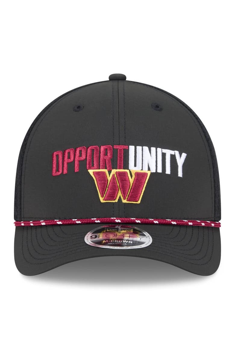 New Era Men's New Era Black Washington Commanders 2025 Inspire Change 9FORTY M-Crown Adjustable Hat, Alternate, color, Black