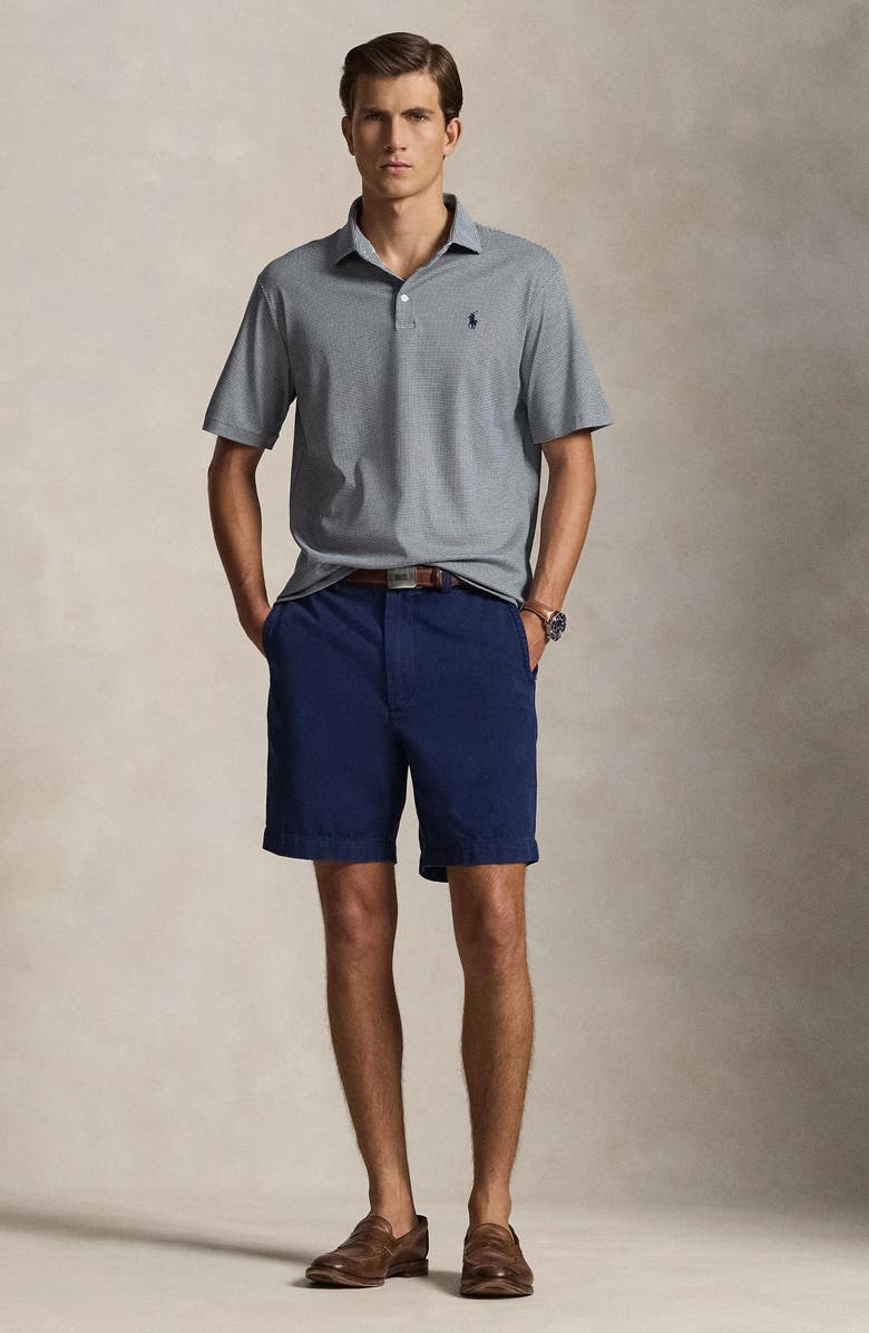 Polo Ralph Lauren Houndstooth Cotton Polo, Alternate, color, Fairway Hndstth- Newport Navy