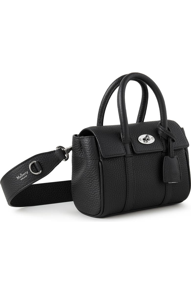 Mulberry Mini Bayswater Grained Leather Tote, Alternate, color,