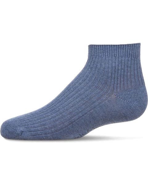 Thin Ribbed Kids Anklet Sock