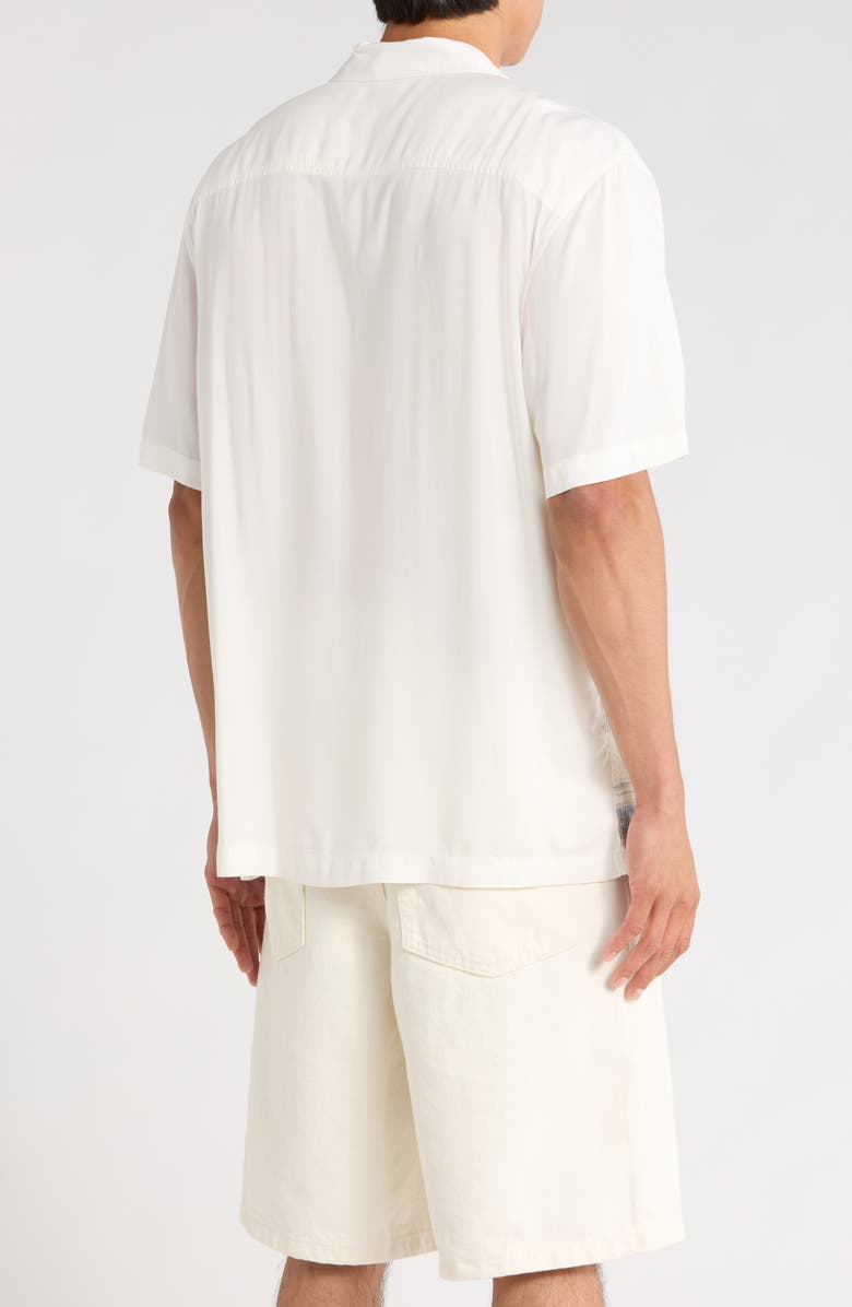 Vans Creswell Palm Tree Print Camp Shirt, Alternate, color,