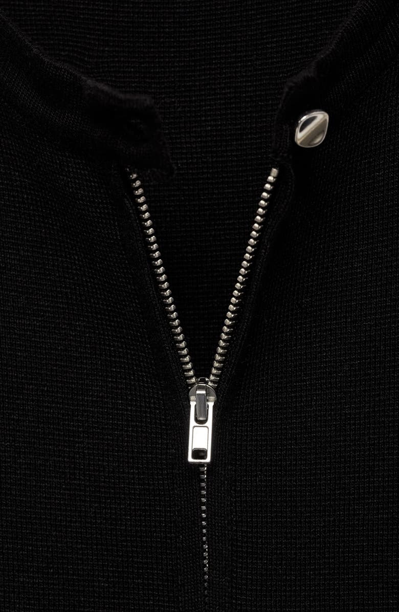 MANGO Front Zip Knit Dress, Alternate, color, 