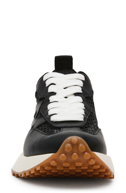 Steve Madden Campo Sneaker In Black Mesh
