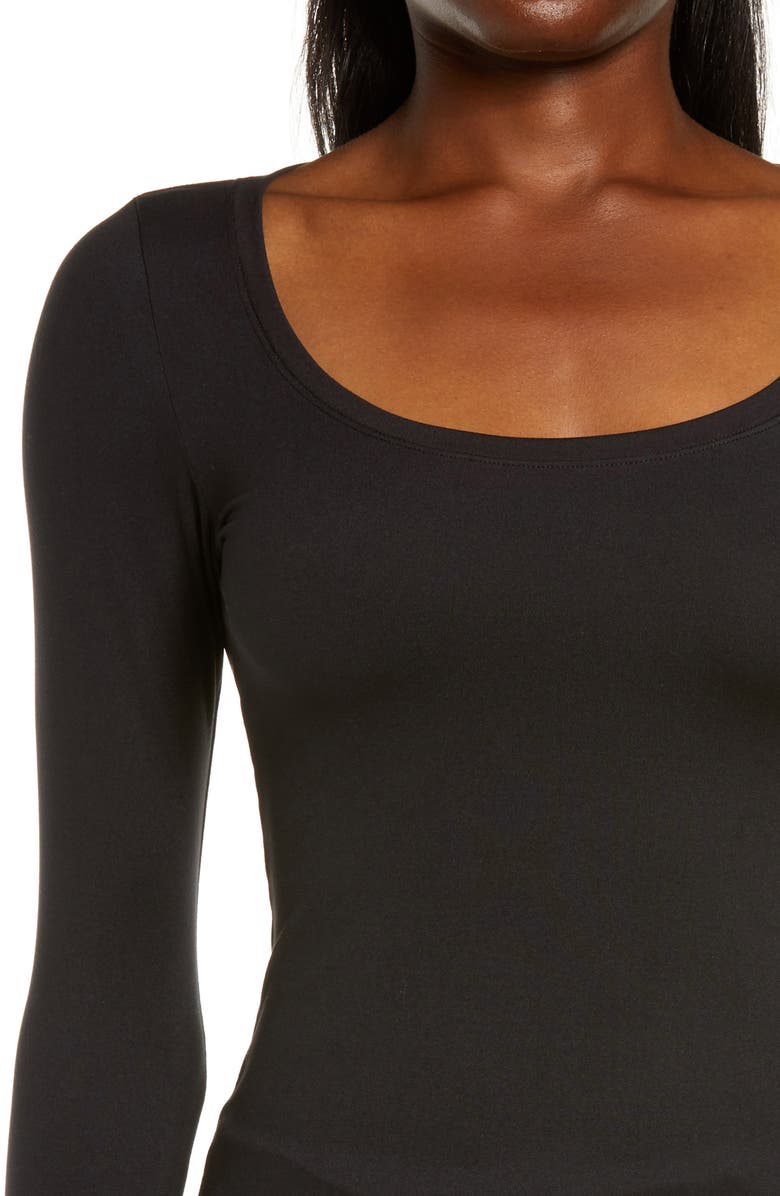 Felina Velvety Soft Scoop Neck Top, Alternate, color, Black