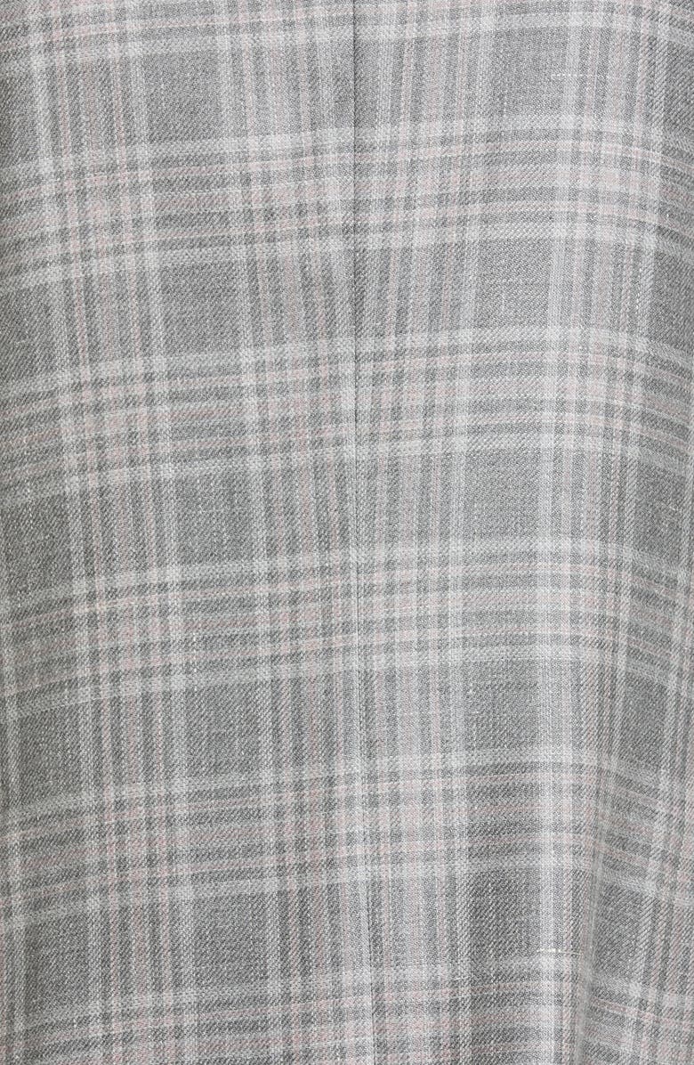 ZEGNA Prince of Wales Easy Fit Cashmere, Silk & Hemp Blazer, Alternate, color, 