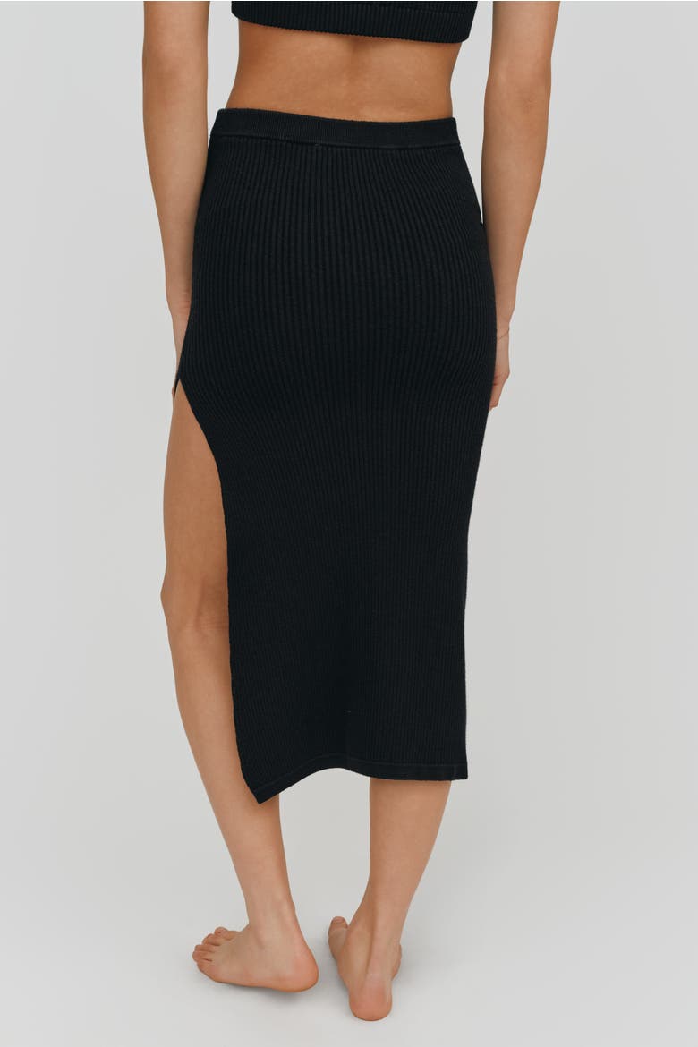 Bardot Skirt, Alternate, color, Black