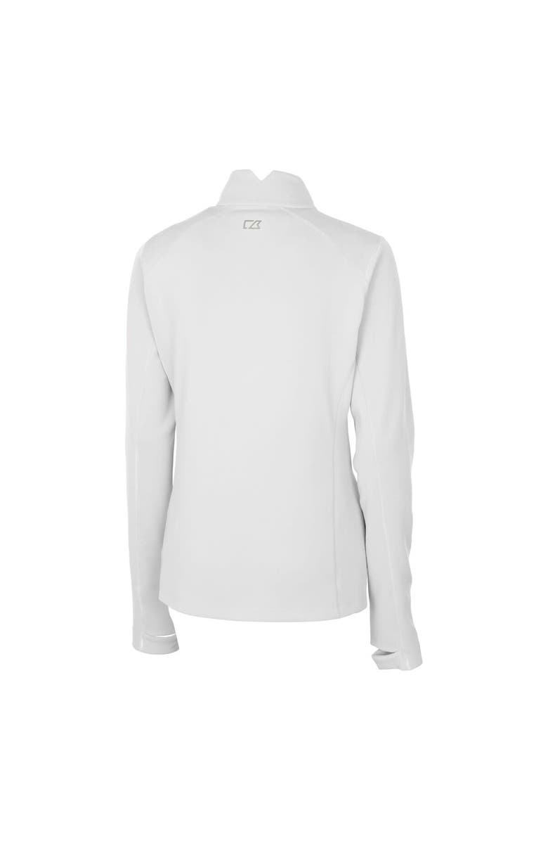 Cutter & Buck Women's Cutter & Buck  White Buffalo Bills Helmet Logo DryTec Traverse Stretch Quarter-Zip Pullover Top, Alternate, color, 