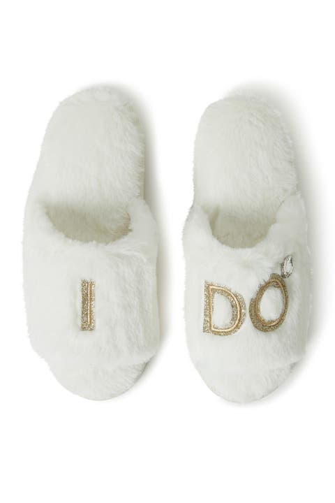 Novelty Faux Fur Bridal Slide (Women)