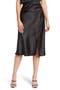Satin Slit Midi Skirt