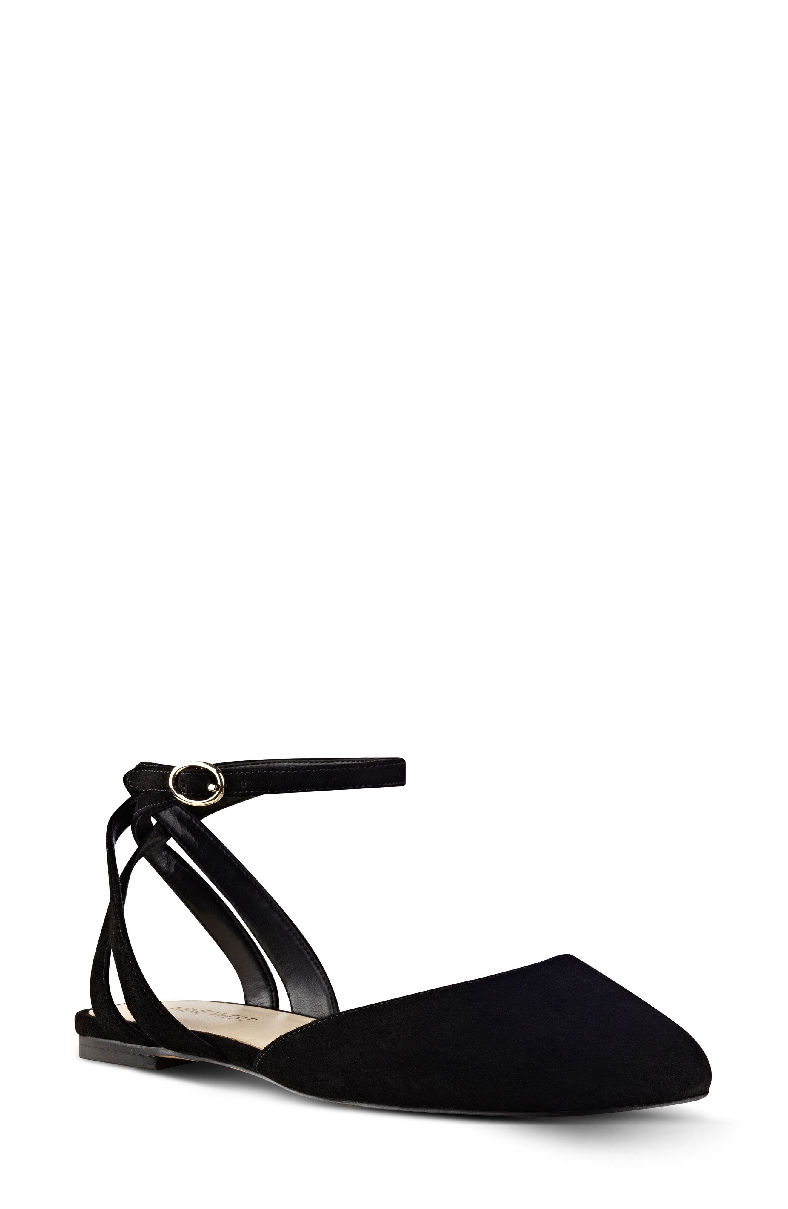 Nine West Begany Ankle Strap Flat, Main, color, 
