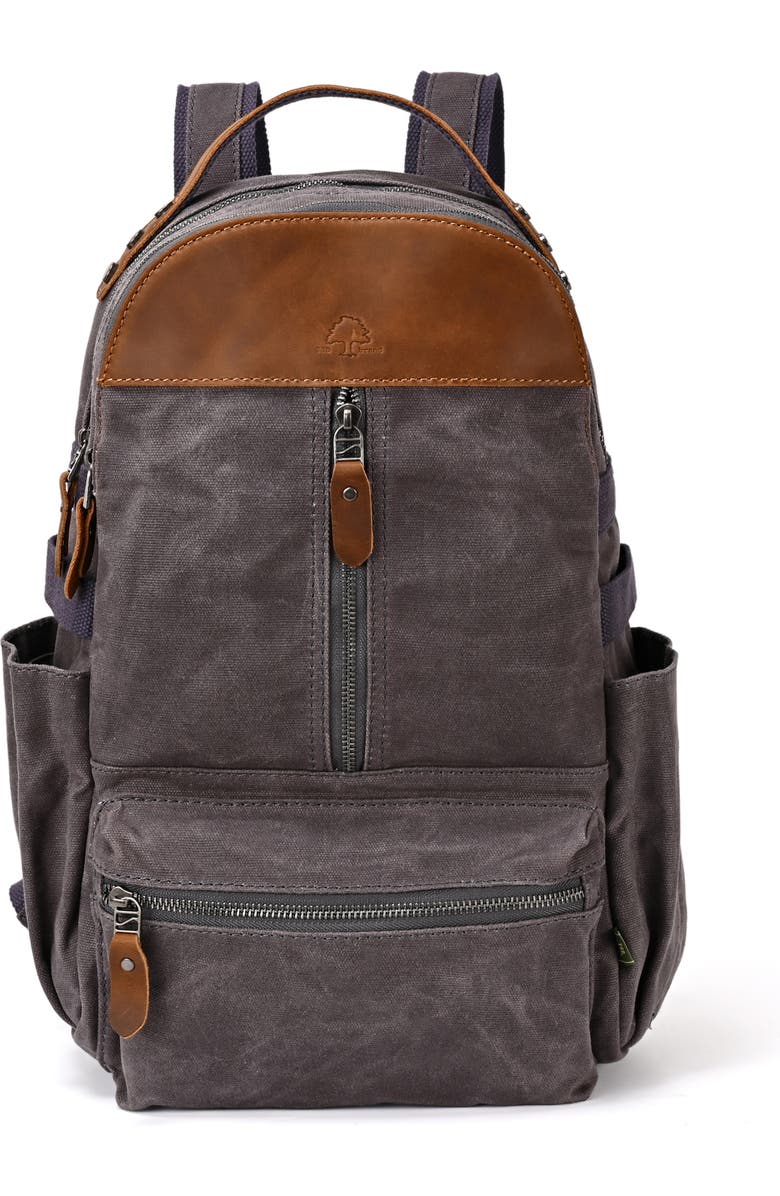 TSD Brand Mountain Leaf Durable Outdoor Utility Backpack, Main, color, Grey