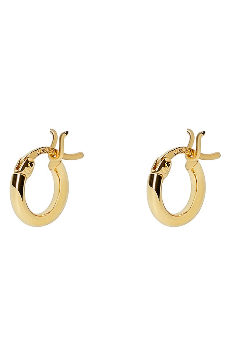 Argento Vivo Sterling Silver Set of 2 Hoop Earrings, Alternate, color, Gold