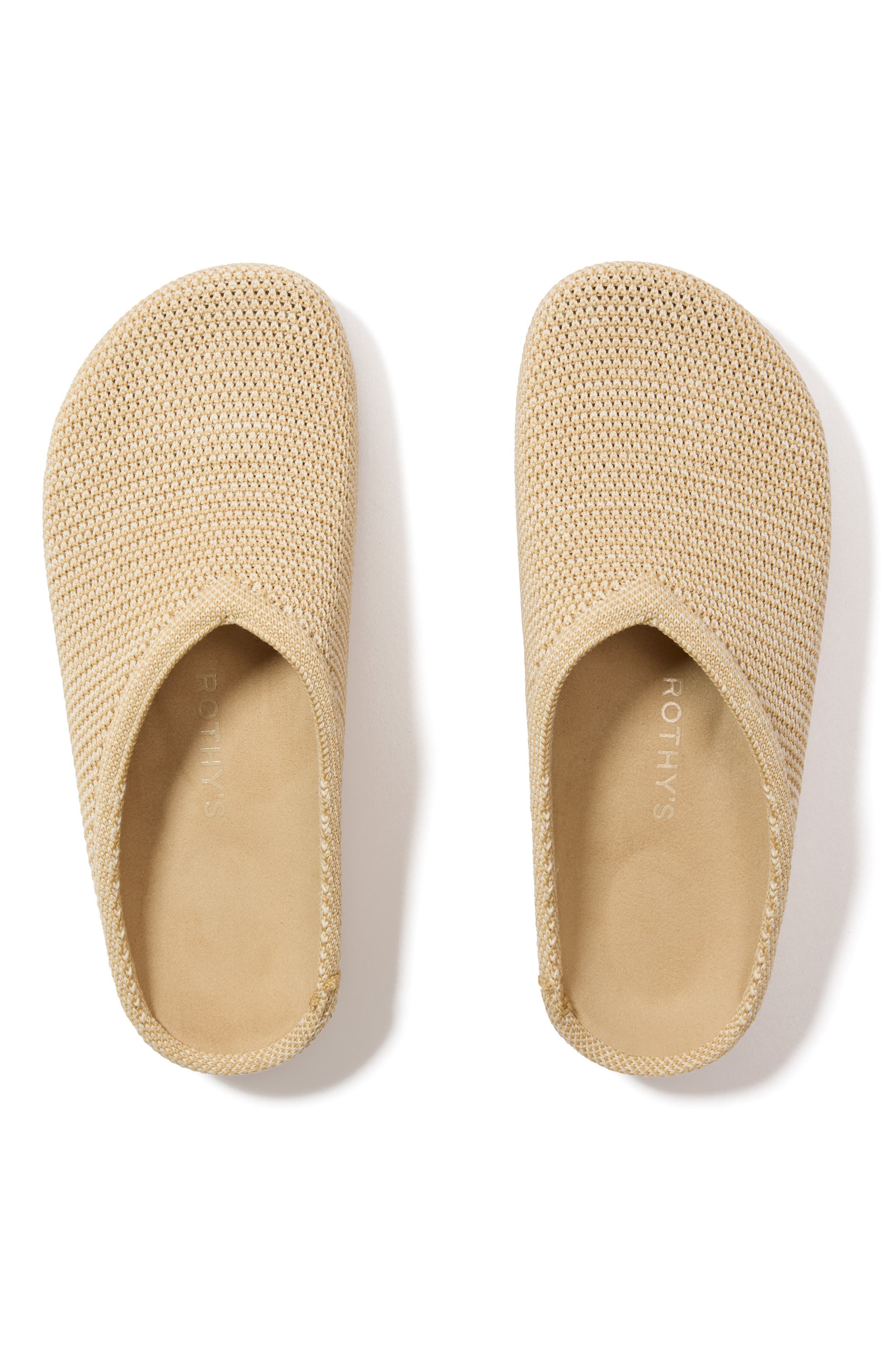 Rothy's The Casual Clog, Alternate, color, Pelican Raffia-Knit