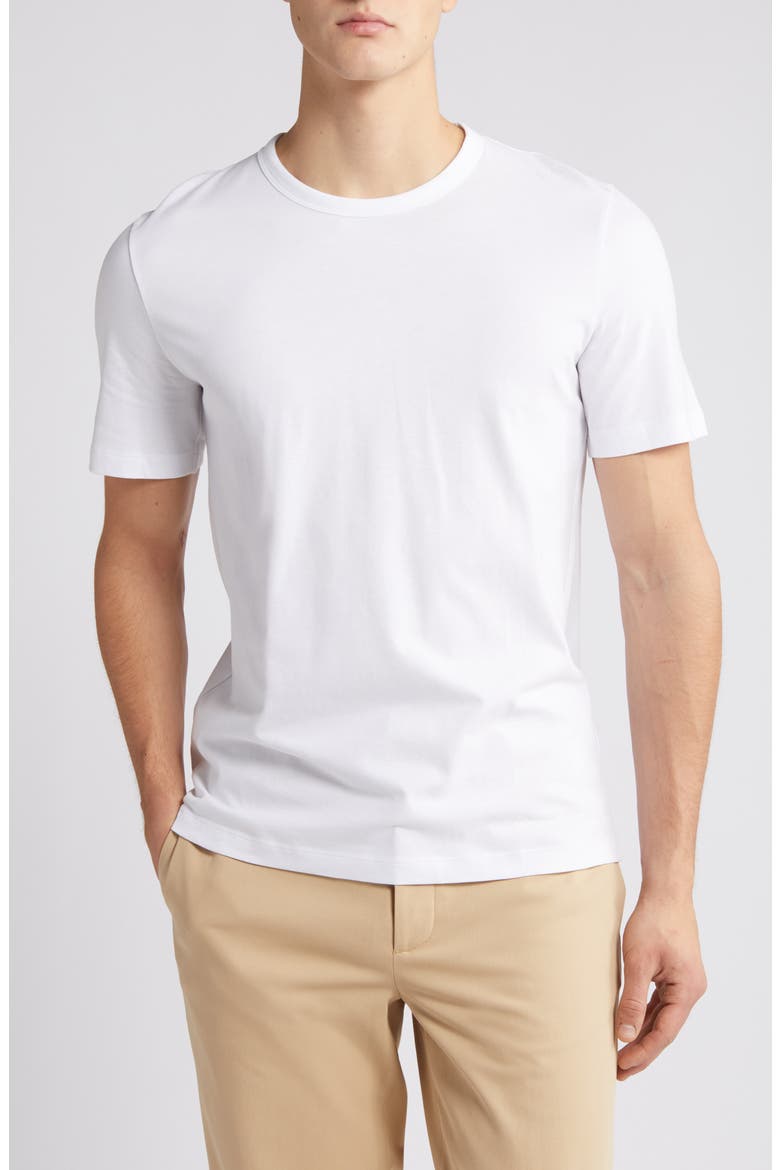 Regular Fit Cotton T-Shirt, Main, color, WHITE LIGHT NOOS