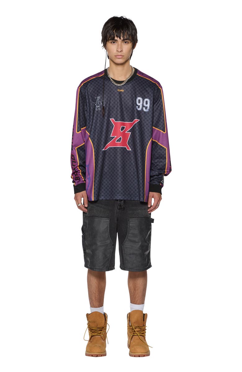 Ksubi Maxx Operator Torqued Denim Shorts, Alternate, color, Black