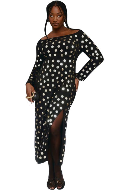 Studded Maxi Dress (Plus)