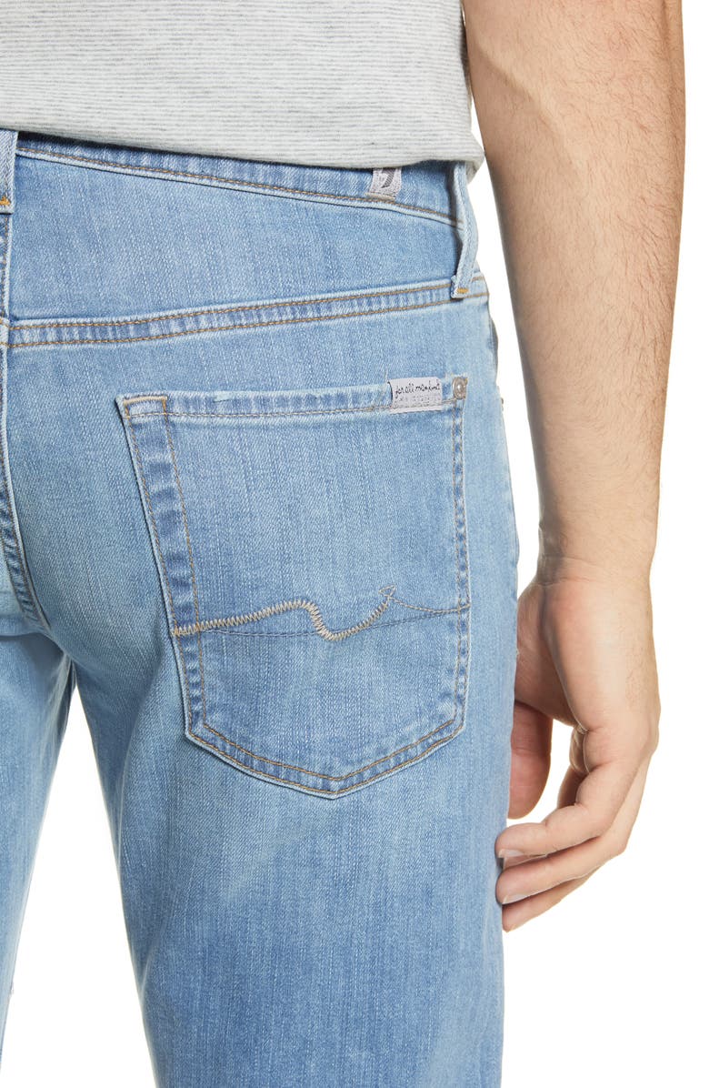 7 For All Mankind The Straight Slim Straight Leg Jeans, Alternate, color,