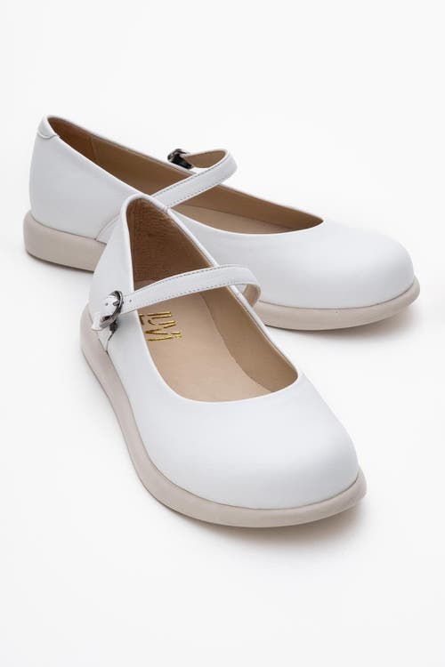 Forever & Always Shoes Anisa Leather Strap Flat