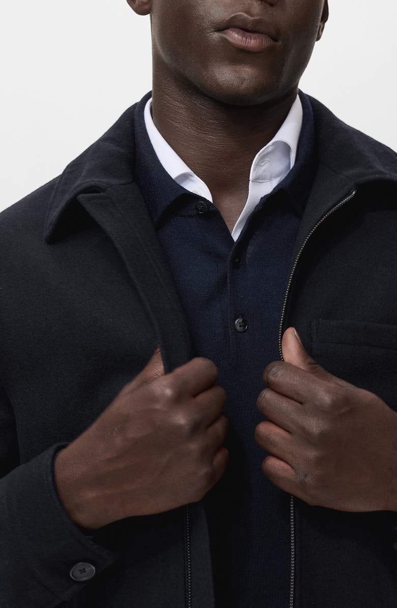 MANGO Wool Blend Jacket, Alternate, color, 