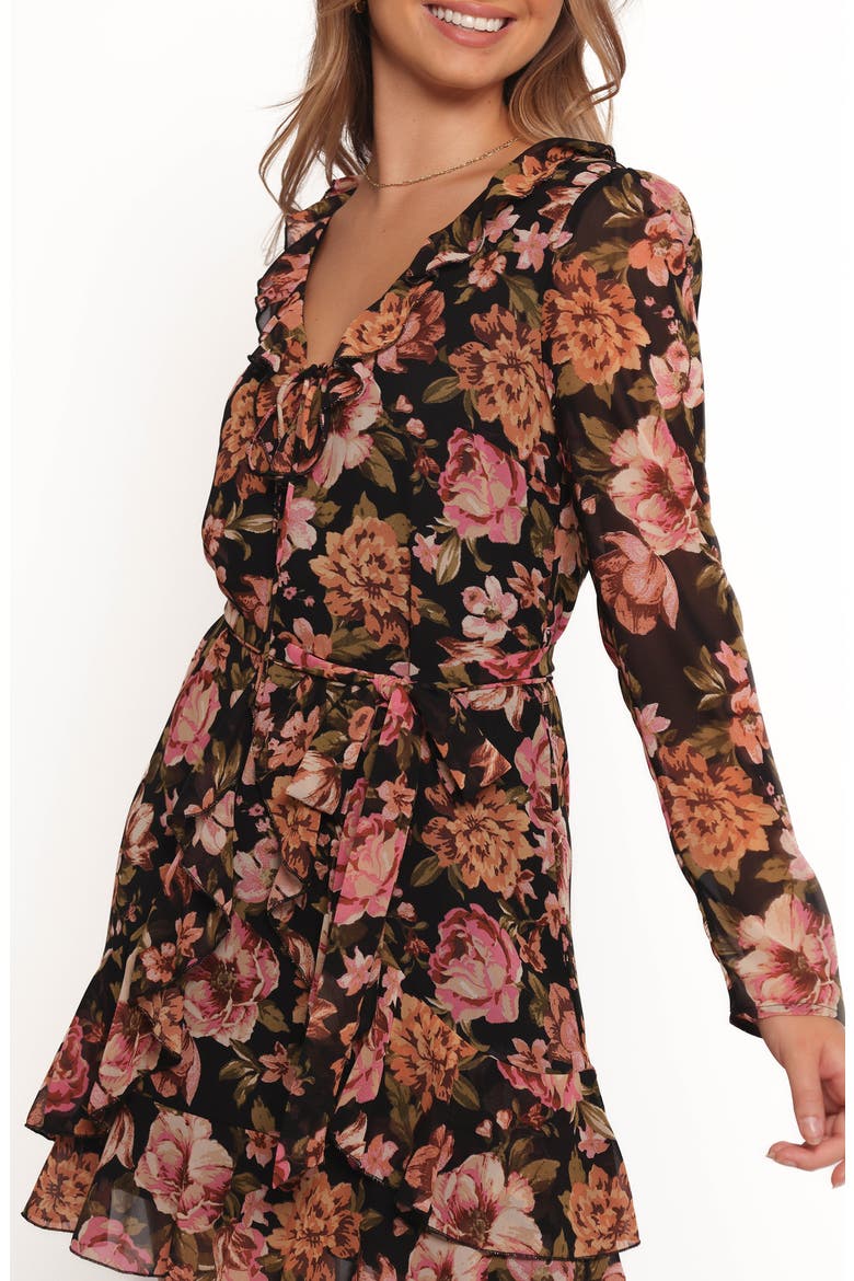 Alyssia Long Sleeve Minidress, Alternate, color, FLORAL