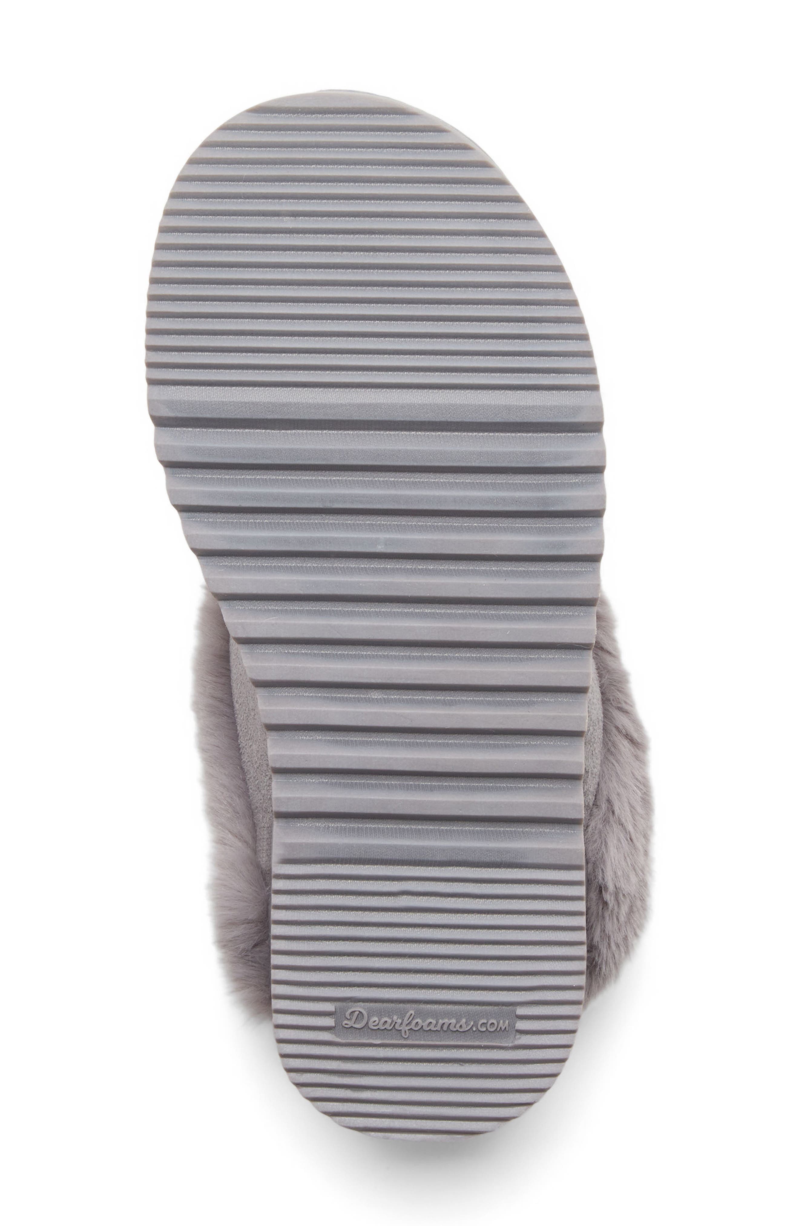 Hillary Faux Suede Scuff Slipper, Alternate, color, GREY
