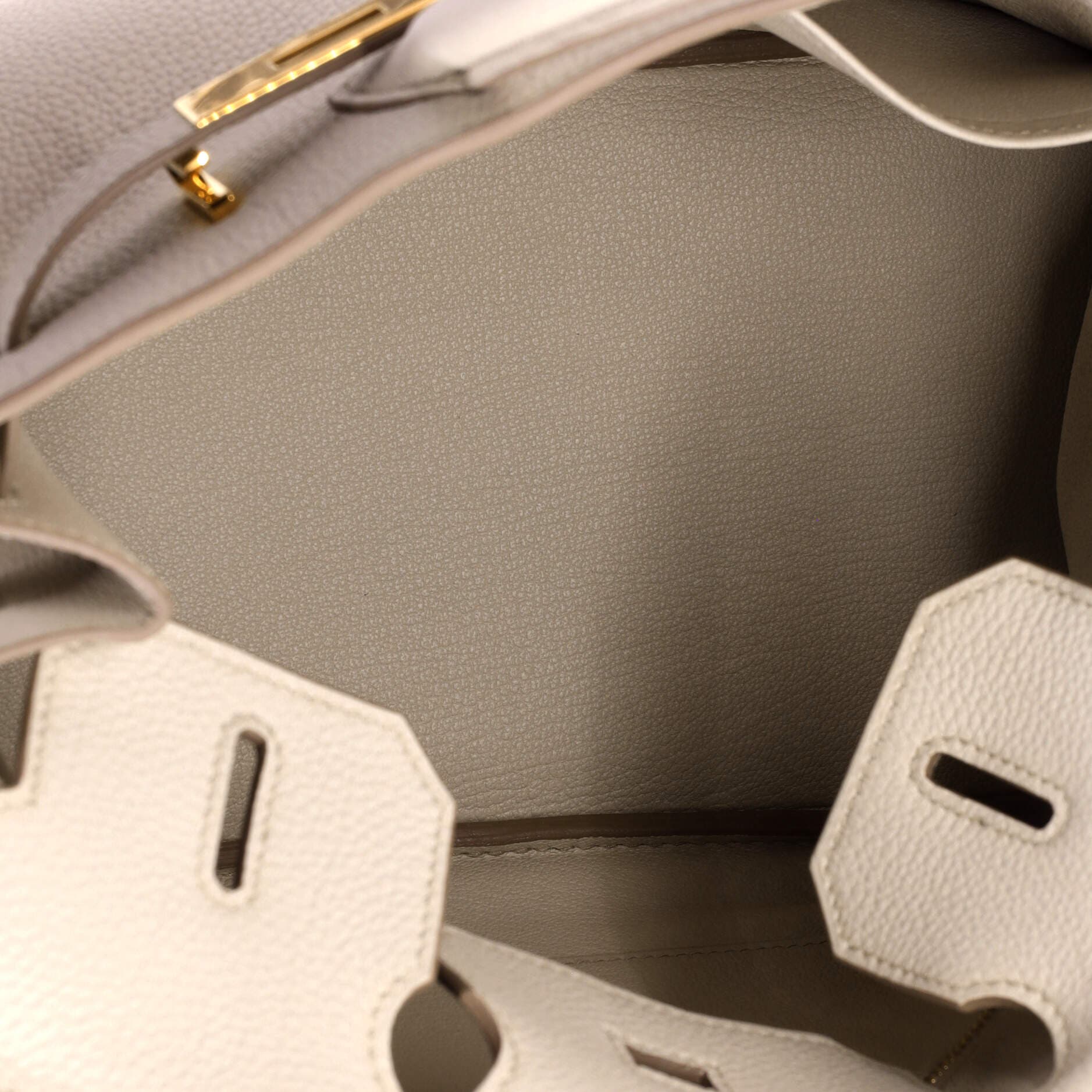 Pre-Owned Hermes Birkin Handbag Light Togo with Gold Hardware 30, Alternate, color, Beton