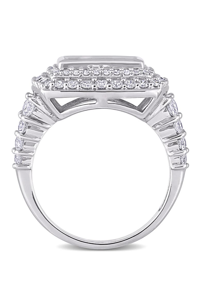 Julianna B. Diamond Cluster Double Halo Ring 14k, Alternate, color, 14K White Gold