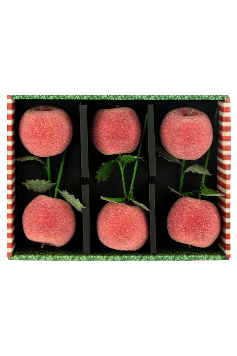 Christmas Apple Pick , Box of 6, Alternate, color, Red