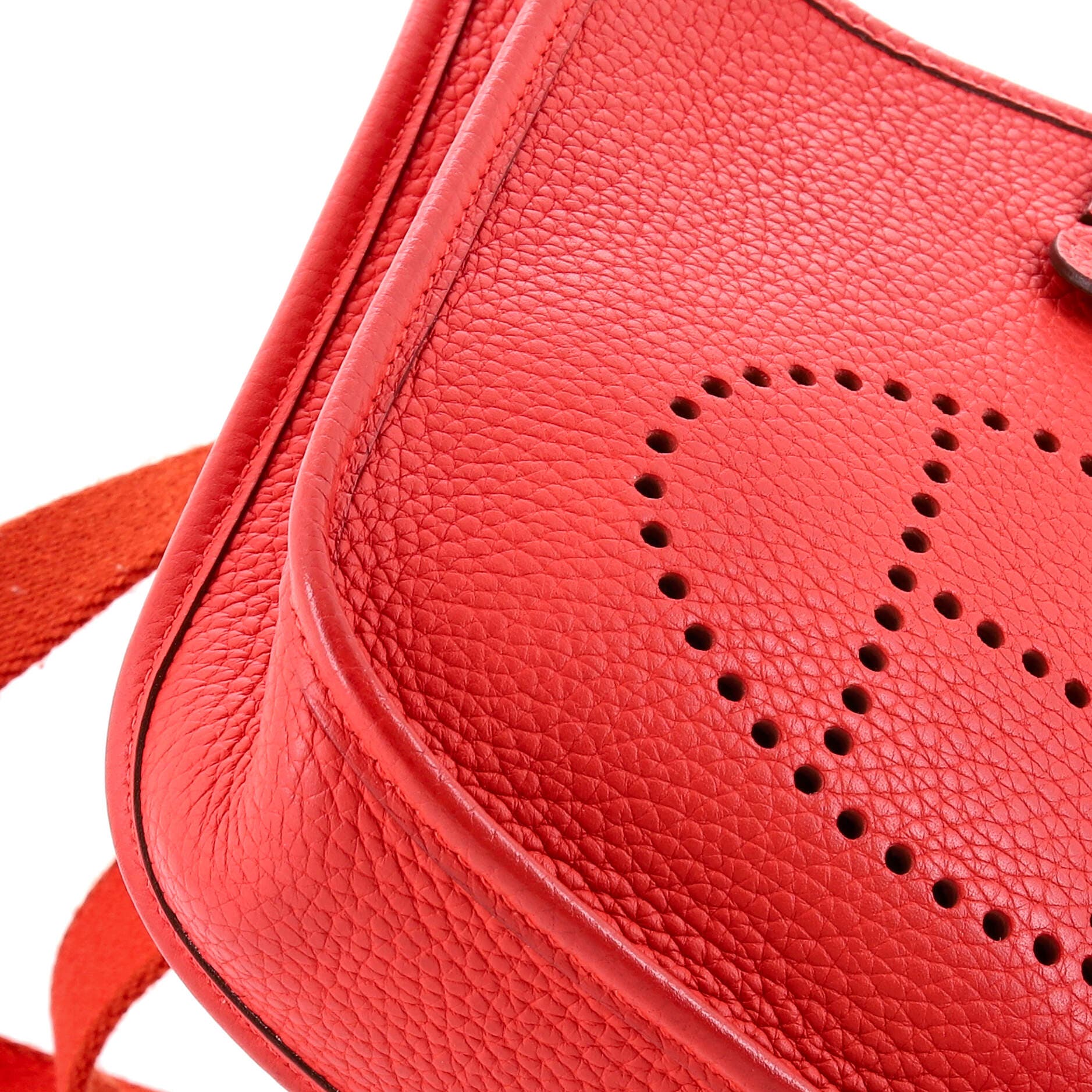 Pre-Owned Hermes Evelyne Bag Gen III Clemence TPM, Alternate, color, Geranium