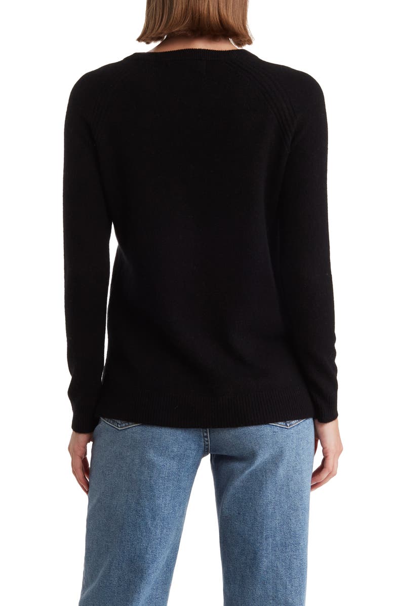 Magaschoni Cashmere Raglan Sleeve Sweater, Alternate, color, 