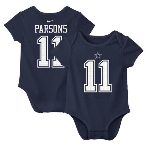 Newborn & Infant Nike Micah Parsons Navy Dallas Cowboys Player Name & Number Bodysuit