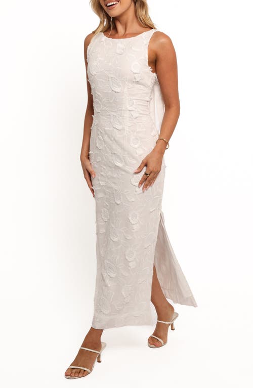 Petal And Pup Petal & Pup Kerry Floral Embroidered Sleeveless Maxi Dress In White