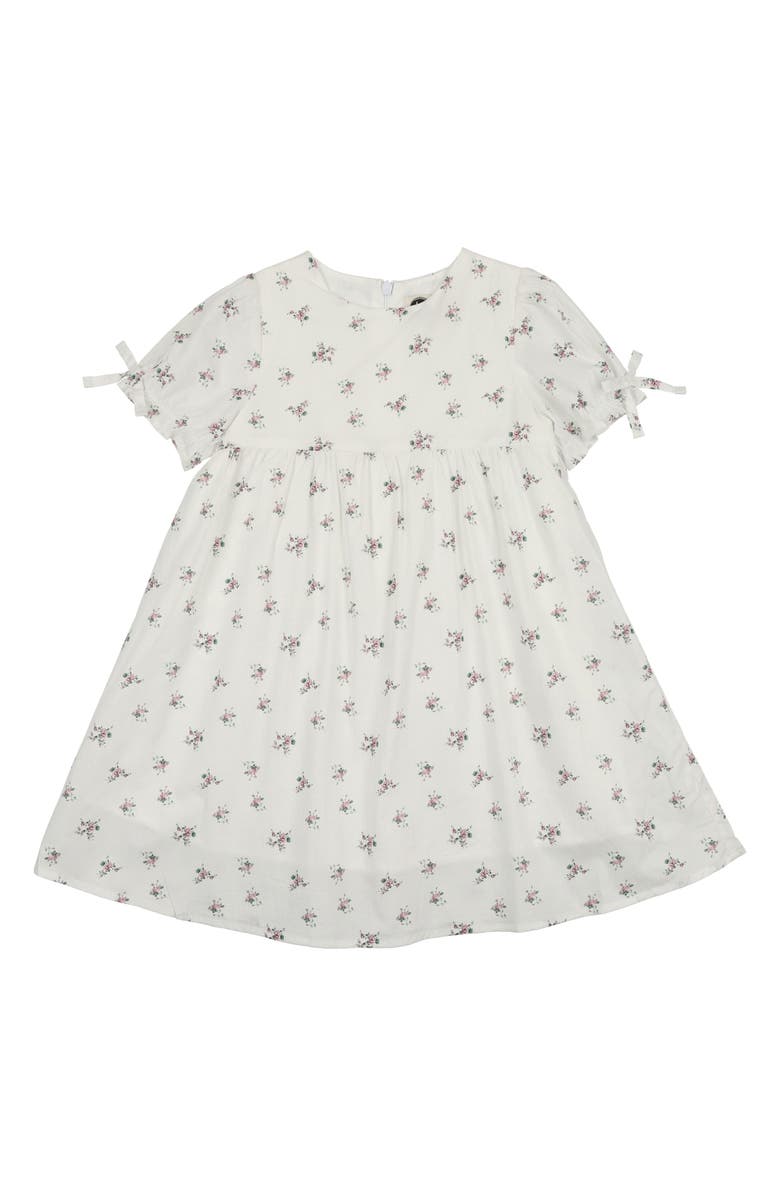 Manière Kids' Rose Print Dress, Main, color, White