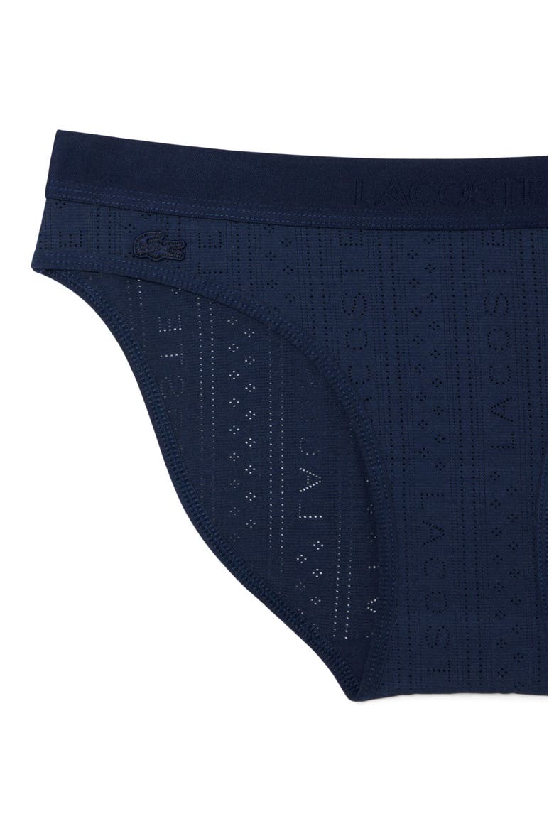 Textured Bikini Briefs, Alternate, color, NAVY BLUE