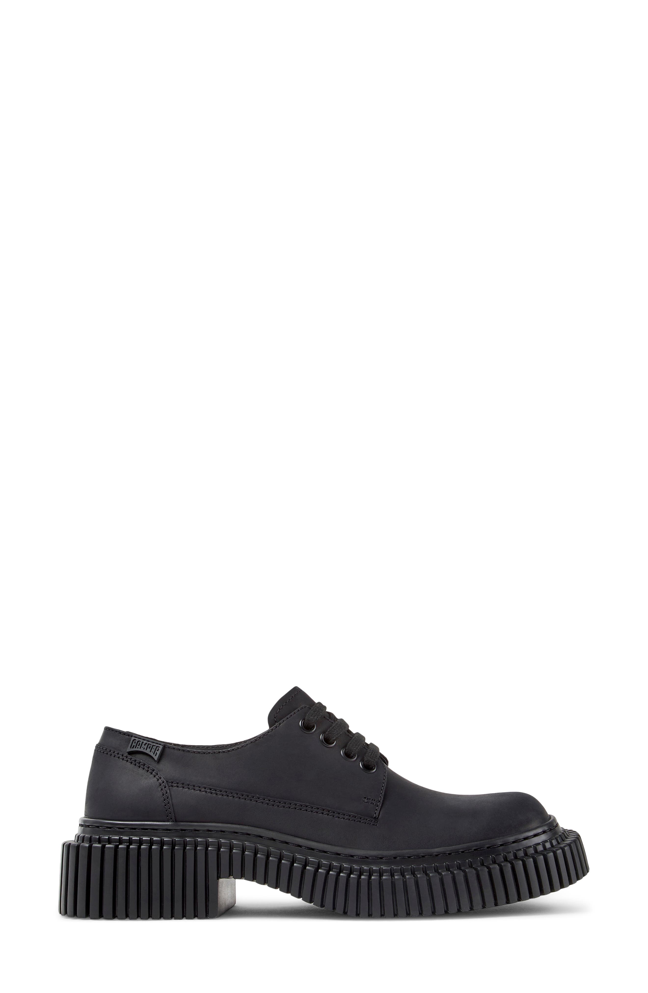 Pix Berlin Leather Derby, Alternate, color, BLACK