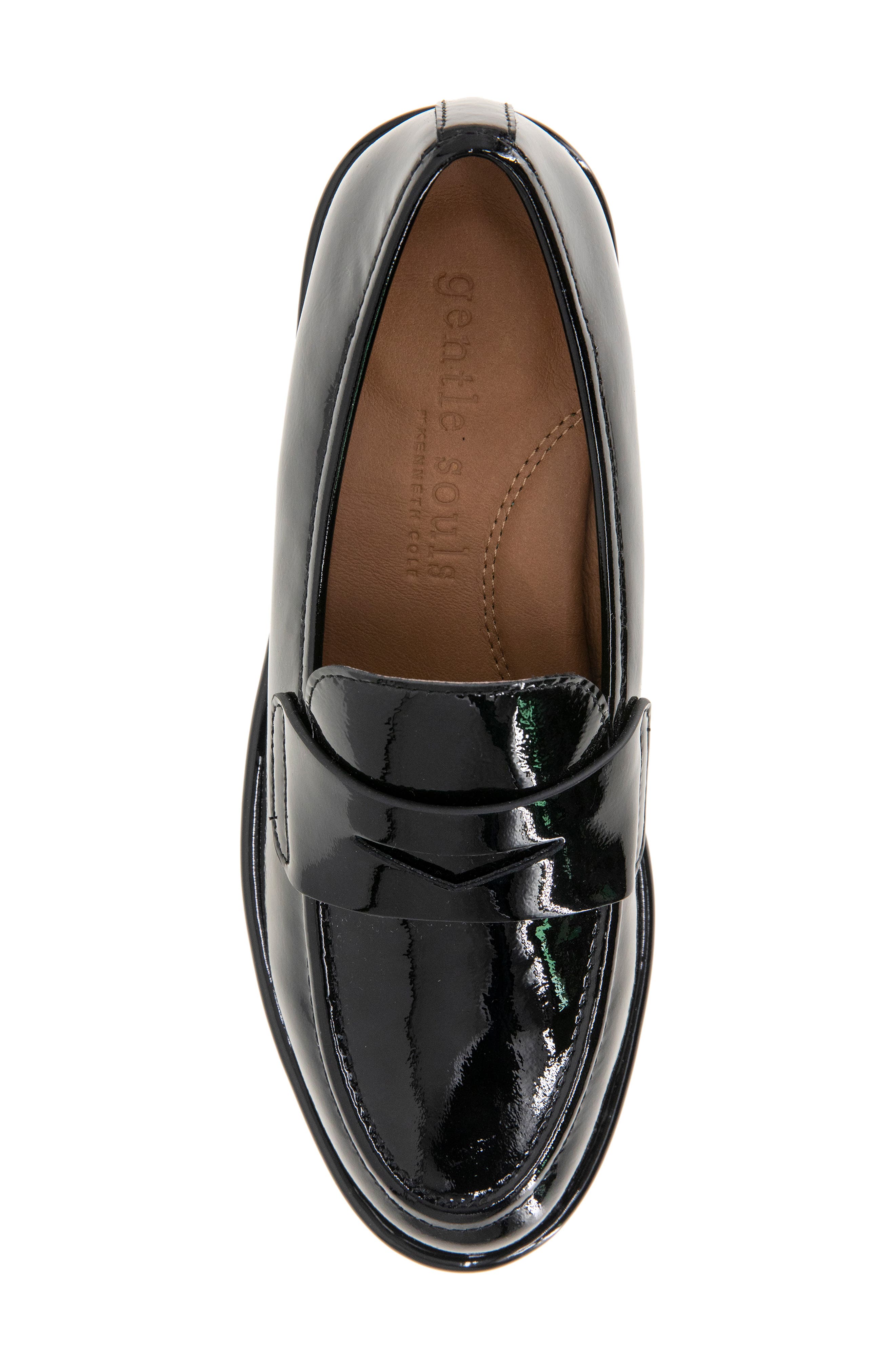 Gentle Souls Cybil Loafer, Alternate, color, Black Patent Leather