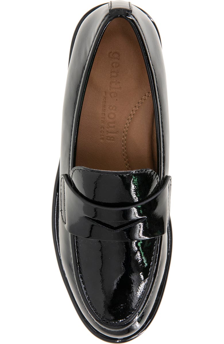 Gentle Souls Cybil Loafer, Alternate, color, Black Patent Leather