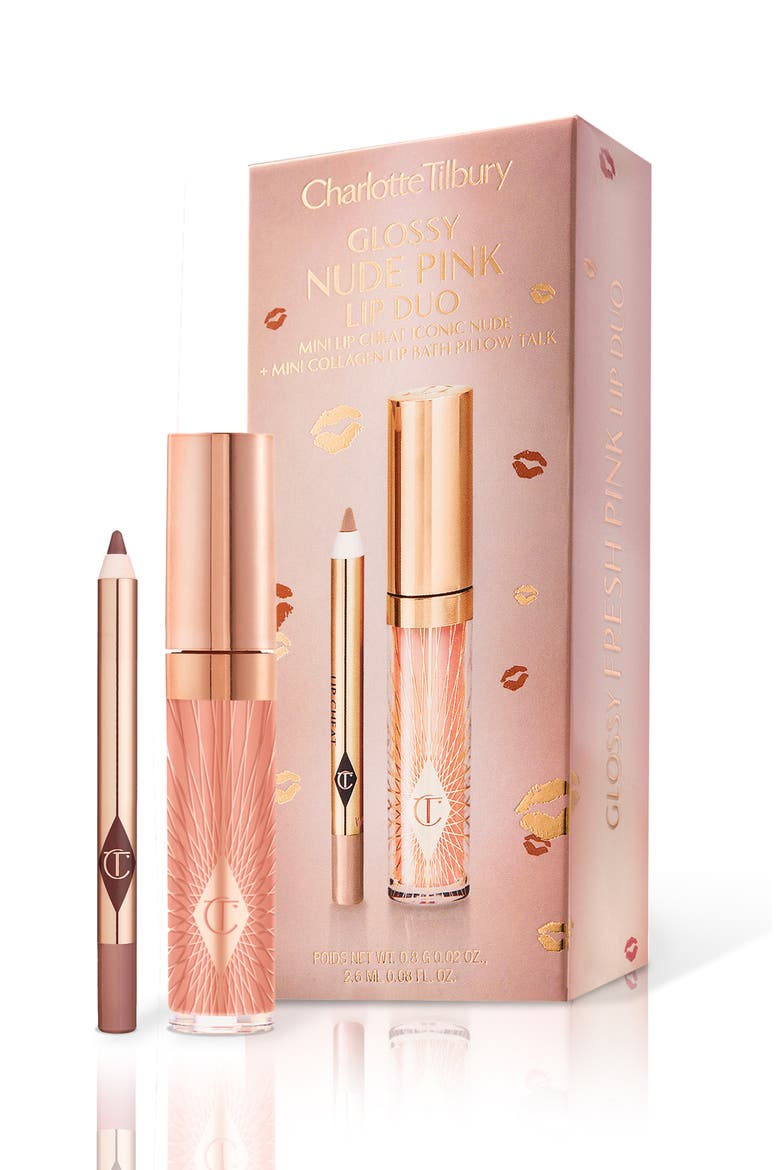 Glossy Lip Duo $37 Value, Main, color, NUDE PINK