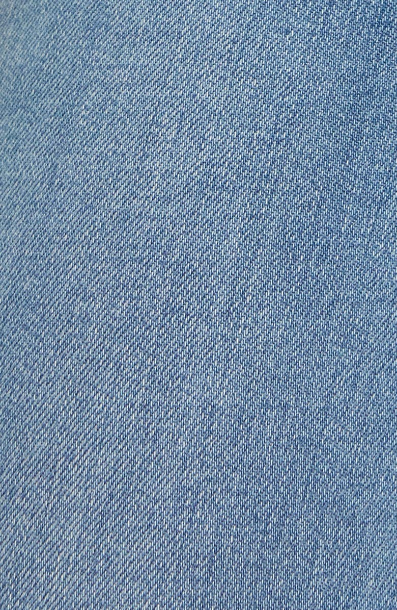 Good American Soft-Tech Good Legs Raw Hem Ankle Straight Leg Jeans, Alternate, color, Indigoi1209